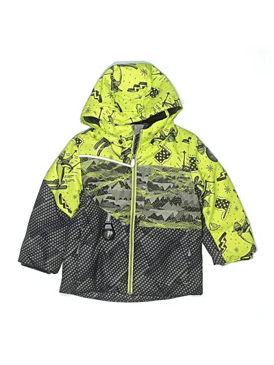Pre-owned Obermeyer Kids' Windbreaker Jacket In Green