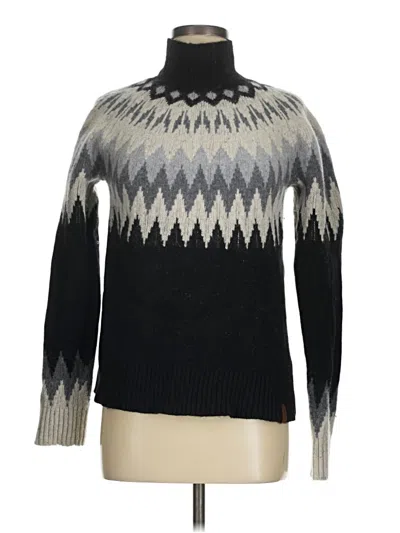 Pre-owned Obermeyer Wool Pullover Sweater In Black