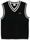 Obey Vest V-neck In Schwarz