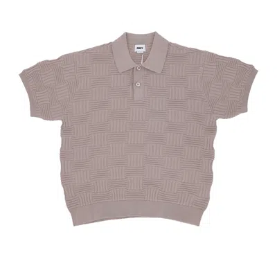 Obey Alfred Polo Sweater Men's Short Sleeve Polo Sweater Silver Grey