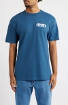 Obey All Seeing Cotton Graphic T-shirt In Blue