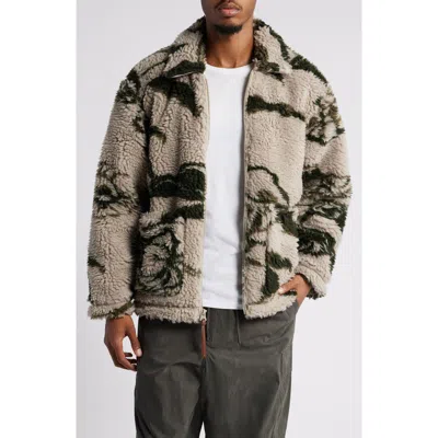 Obey Alton Plaid Zip-up Shirt Jacket In Silver Grey Multi