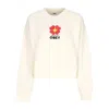 Obey Amelia Crew Fleece Unbleached Women's Crewneck Sweatshirt In Unbleached