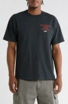 Obey Anarchy & Utopia Graphic T-shirt In Black