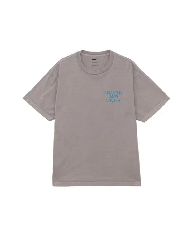 Obey Utopia T-shirt In Gray