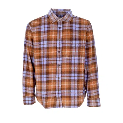 Obey Andrew Men's Long Sleeve Shirt L/s Woven Shirt Copper Multi