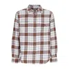 Obey Arnold Woven Men's Long Sleeve Shirt L/s Unbleached Multi In Unbleached Multi