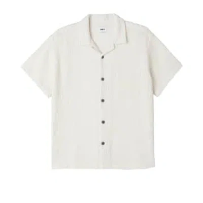 Obey Balance Woven Shirt In White