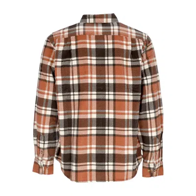 Obey Benny Cord Woven Men's Long Sleeve Shirt L/s Java Brown Multi