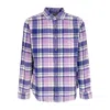Obey Benny Cord Woven Men's Long Sleeve Shirt L/s Purple Rose Multi In Purple Rose Multi
