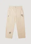 Obey Big Timer Printed Carpenter Pant In Neutral