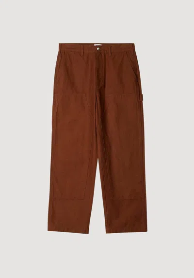 Obey Big Timer Twill Double Knee Carpenter Pa In Brown