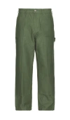 Obey Big Timer Twill Double Knee Carpenter Pan In Green