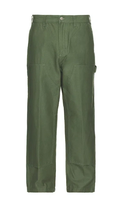 Obey Big Timer Twill Double Knee Carpenter Pan In Green