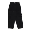 Obey Bigwig Baggy Corduroy Cargo Pant Digital Black Men's Long Trousers In Digital Black