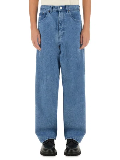 Obey Bigwig Baggy Jeans In Blue
