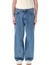 Obey Bigwig Baggy Jeans In Blue