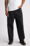 Obey Bigwig Baggy Jeans In Faded Black