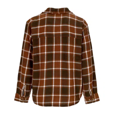 Obey Bigwig Men's Long Sleeve Shirt Plaid Woven L/s Sepia Multi