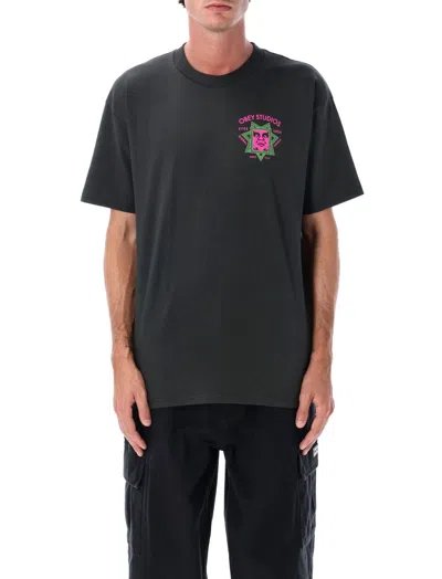 Obey Global Visuals T-shirt In Black