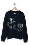 Obey Bloom Polo Sweater In Blue