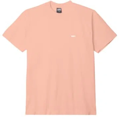 Obey Bold 3 T-shirt In Peach