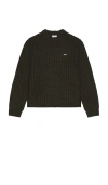 Obey Bold Chunky Sweater In Brown