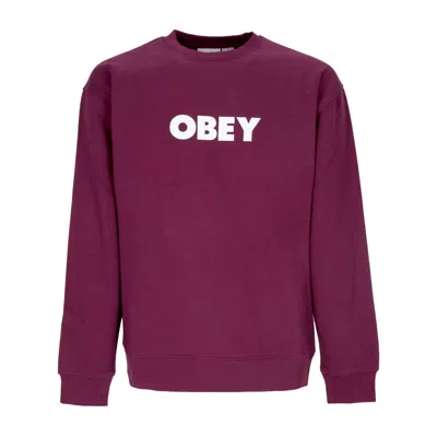 Obey Bold Crew Premium Fleece Beetroot Men's Crew Neck Sweatshirt