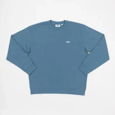 Obey Bold Crew Premium Sweatshirt In Blue