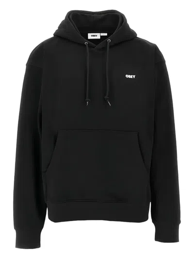 Obey Graphic Hoodie In Black