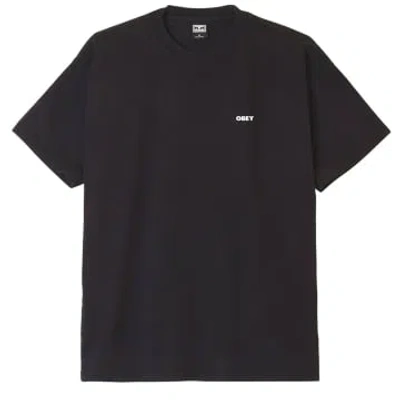 Obey Bold Icon Heavyweight T-shirt In Black