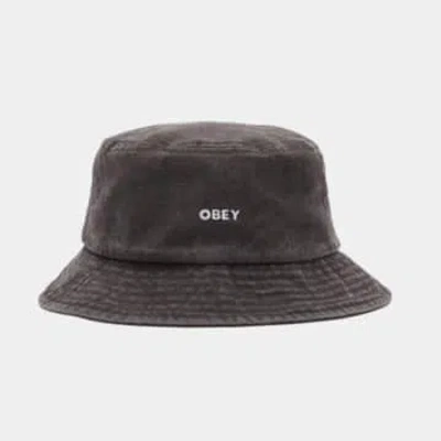 Obey Bold Pigment Bucket Hat In Black