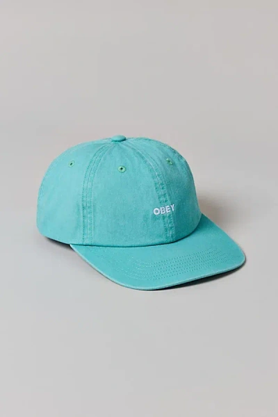 Obey Bold Pigment Dye Hat In Surf Spray, Men's At Urban Outfitters In Blue