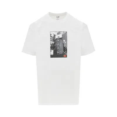 Obey 'boston Billboard' Print T-shirt In White