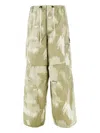 Obey Mens Giant Cargo Cotton-blend Trousers Brushed Camo In Green