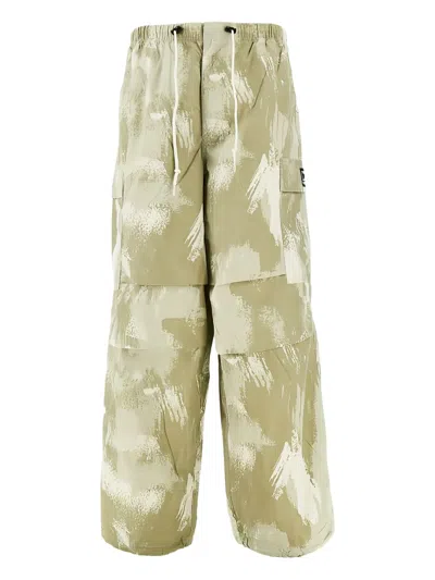 OBEY BRUSHED-DESIGN CARGO PANTS