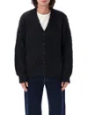 Obey Brushed Patron V-neck Cardigan In Black