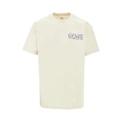 Obey Bstract Things' T-shirt In Beige