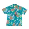 Obey Buds Woven Men's Short Sleeve Shirt Good Gray Multi In Blue