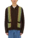 Obey Cardigan "ezra" In Multicolour