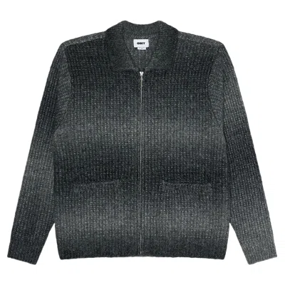 Obey Cardigan  Anton Gradient Cardigan - Charcoal Multi In Other