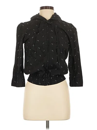 Pre-owned Obey Cardigan Sweater In Black