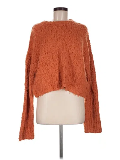 Pre-owned Obey Cardigan Sweater In Orange