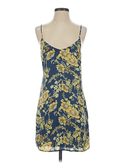 Pre-owned Obey Casual Dress In Blue