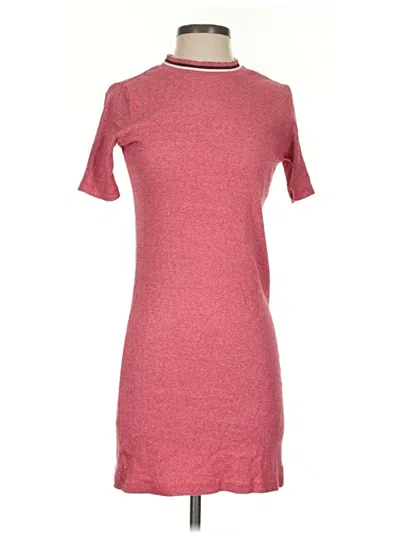 Pre-owned Obey Casual Dress In Red
