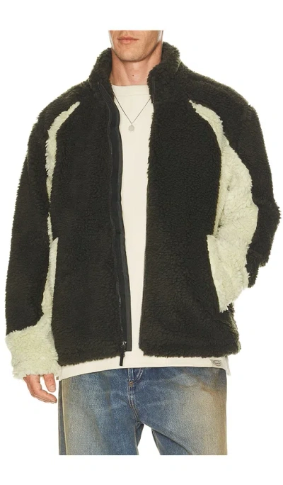 Obey Center Field Sherpa Jacket In Multi