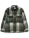 Obey Shirt Padded Man Stanton Shirt Jacket Rosin Multi In Green
