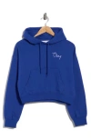 Obey Cities Crop Hoodie In Blue