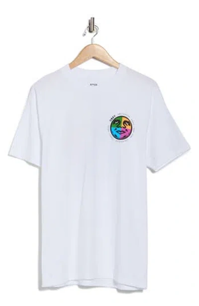 Obey City Built Cotton Graphic T-shirt In White