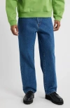 Obey Classic Baggy Jeans In Stone Wash Indigo